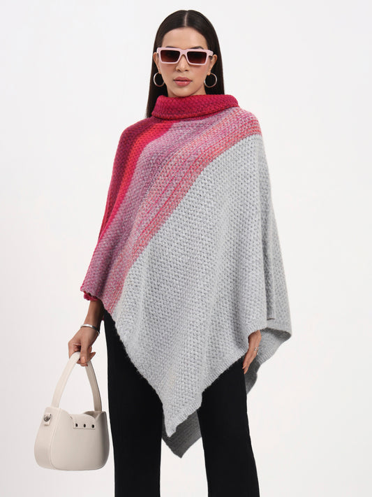 Rosette Frost Ombre Poncho