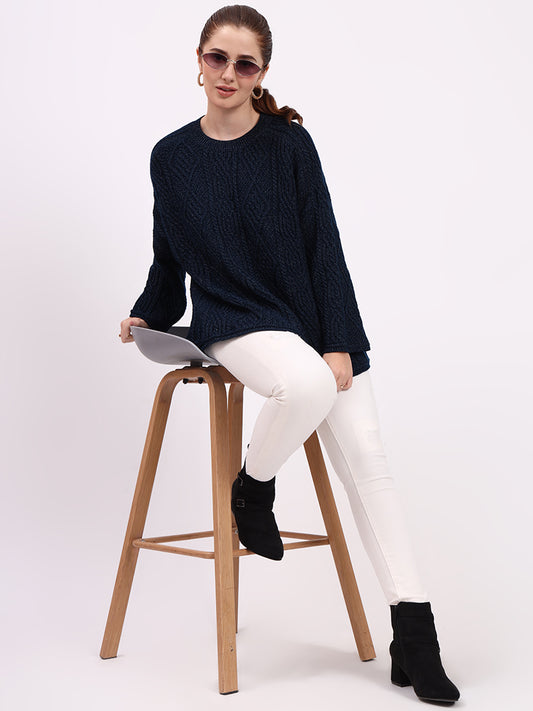 Deep Horizon Cable Knit