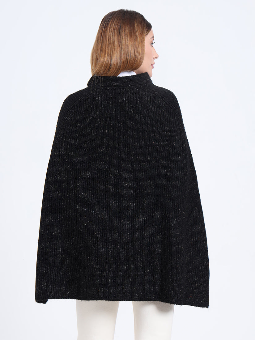 Noir Radiance Poncho