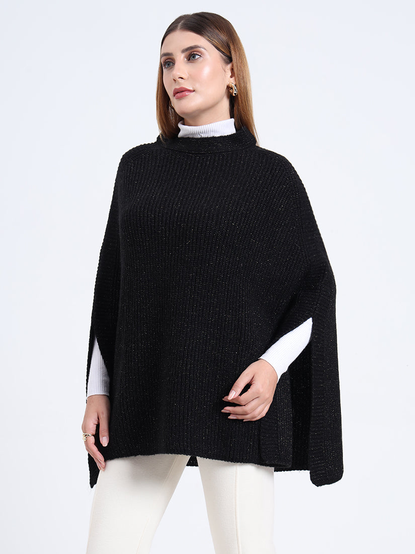 Noir Radiance Poncho