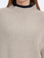 Beige Glow Poncho