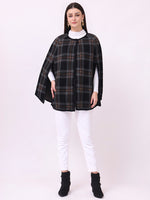 Highland Noir Check Cloak