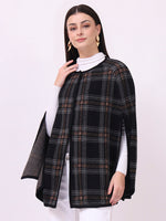 Highland Noir Check Cloak