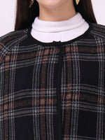 Highland Noir Check Cloak
