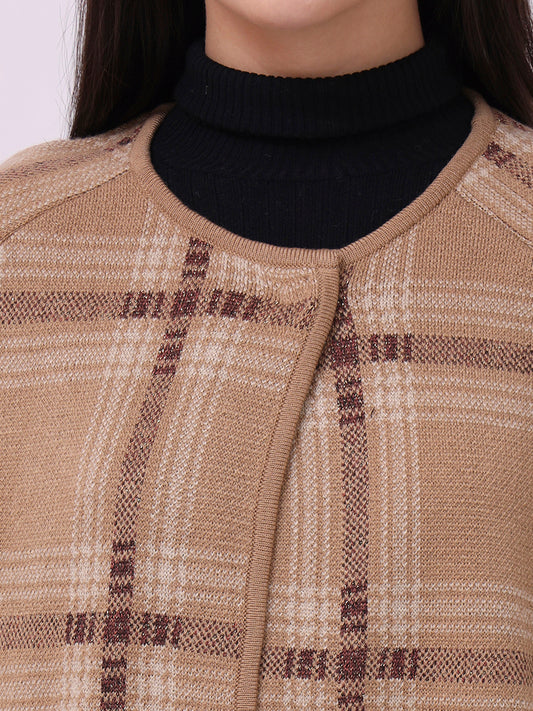 Stone Check Cloak