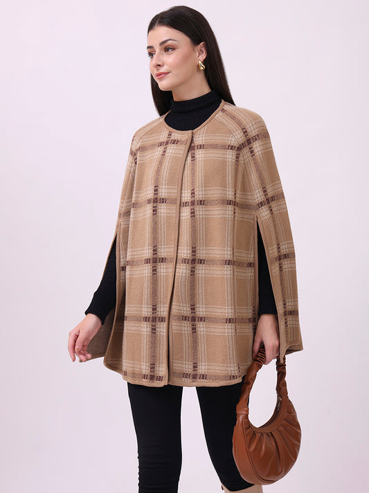 Stone Check Cloak