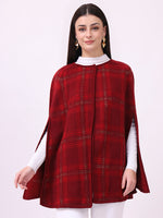 Crimson Check Cloak