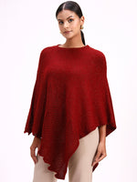 Deep Bordeaux Poncho