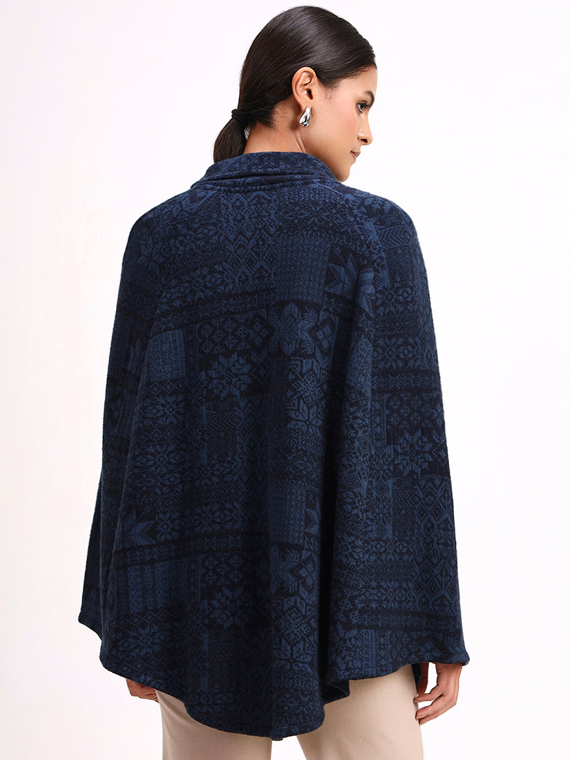 Bleu Patrimoine Poncho