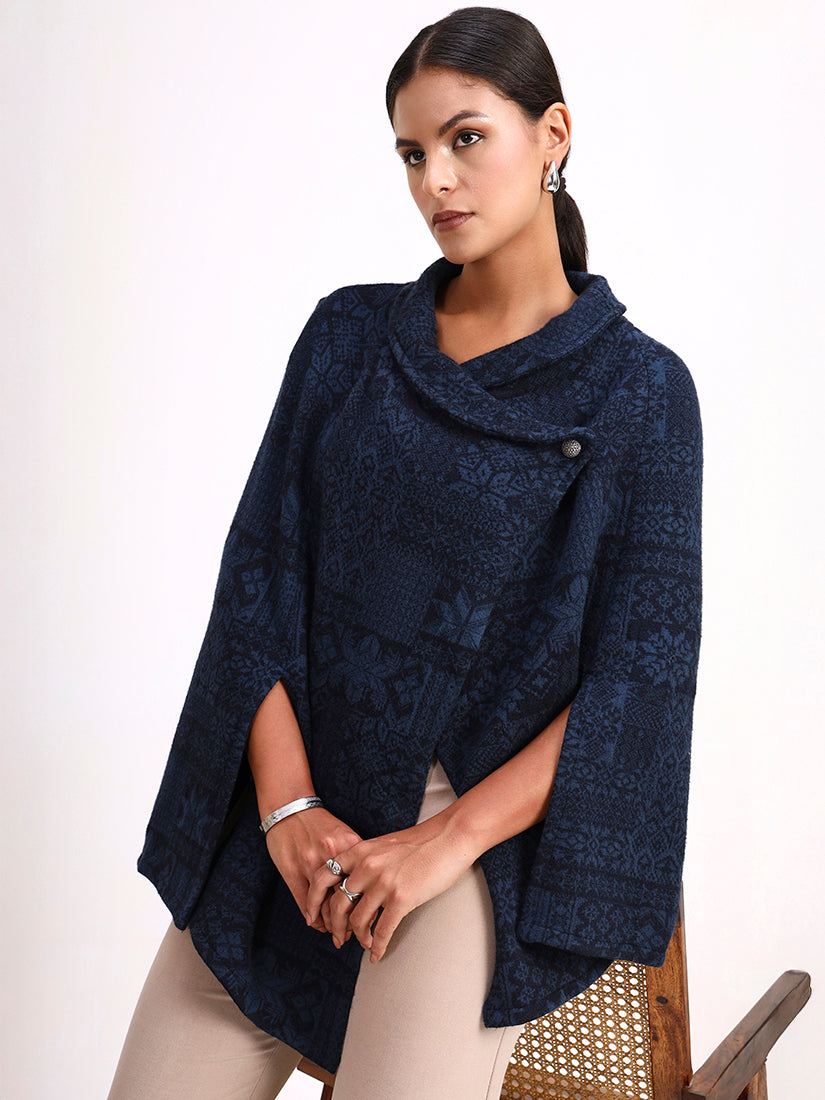 Bleu Patrimoine Poncho