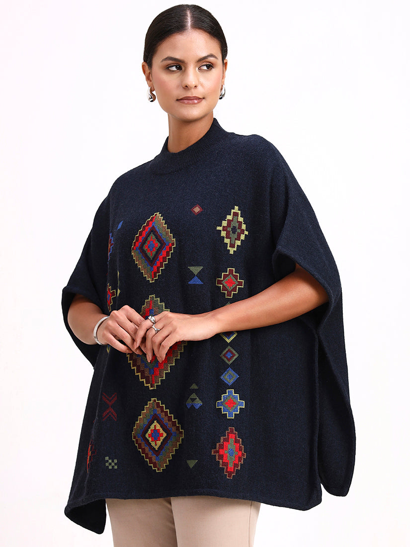 Midnight Mosaic Poncho