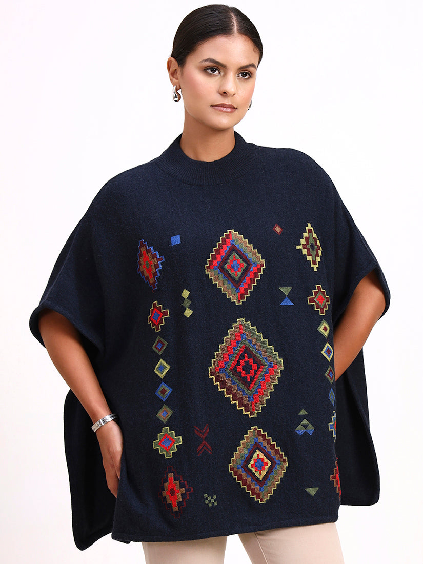 Midnight Mosaic Poncho