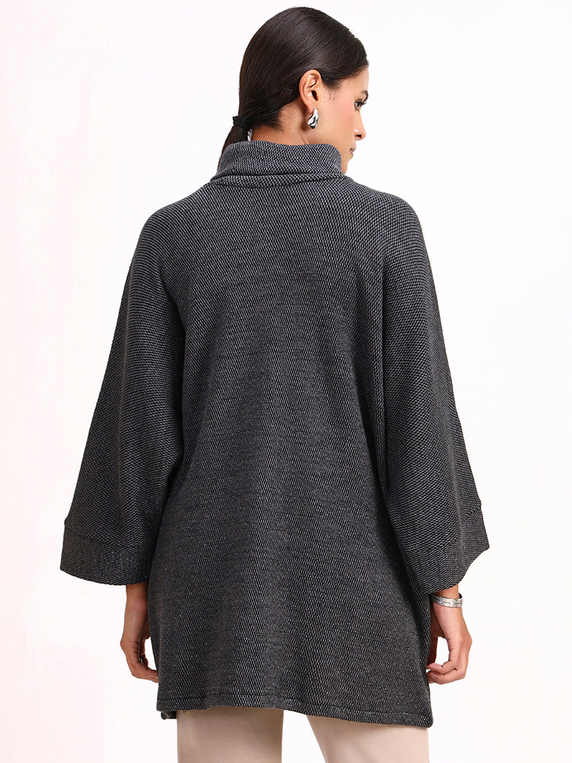 Graphite Cowl Poncho