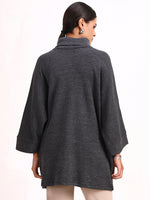 Graphite Cowl Poncho