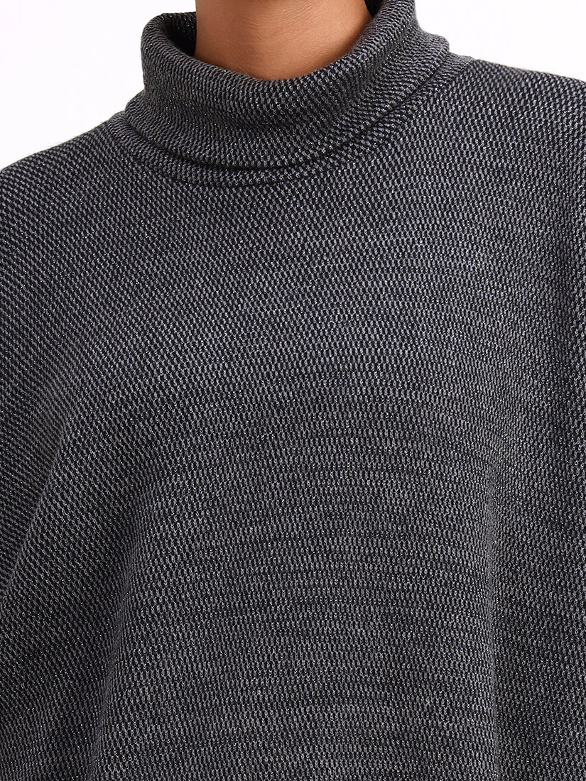 Graphite Cowl Poncho