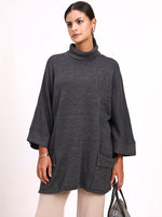 Graphite Cowl Poncho