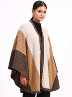 Sable Tricolore Poncho
