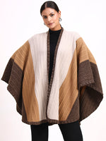 Sable Tricolore Poncho