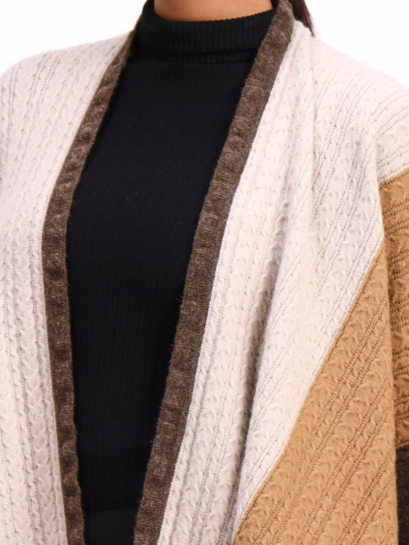 Sable Tricolore Poncho