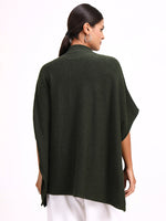 Olive Mosaic Poncho