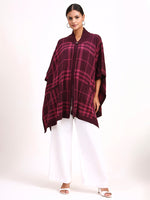 Bourgogne Tartan Cape