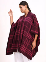 Bourgogne Tartan Cape