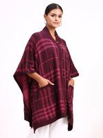 Bourgogne Tartan Cape