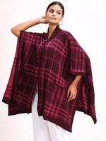 Bourgogne Tartan Cape