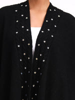 Noir Jardin d'Hiver Poncho
