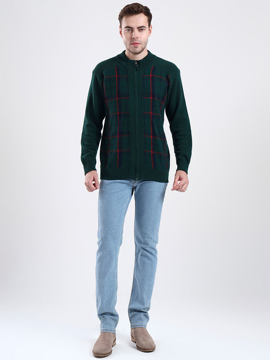 Highland Moss Zip Cardigan