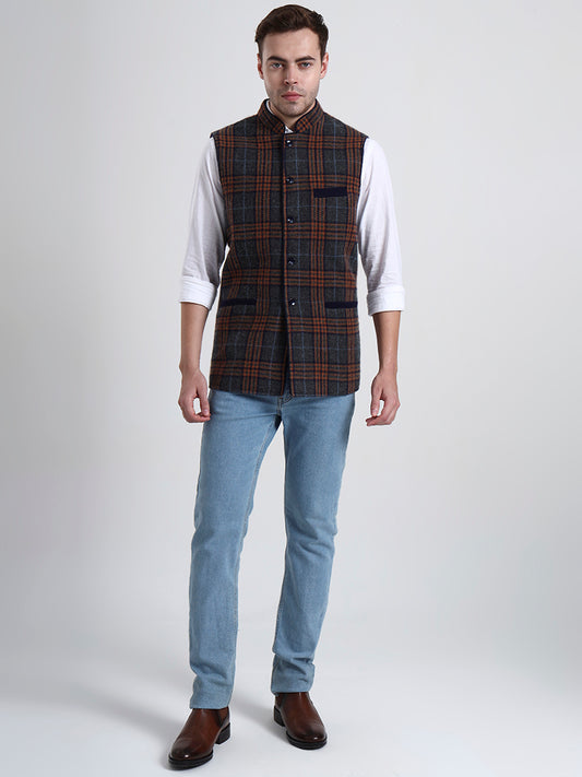 Lochmere Tartan Lambswool Waistcoat