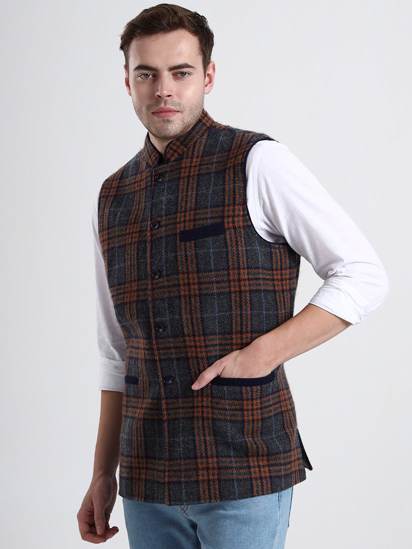 Lochmere Tartan Lambswool Waistcoat