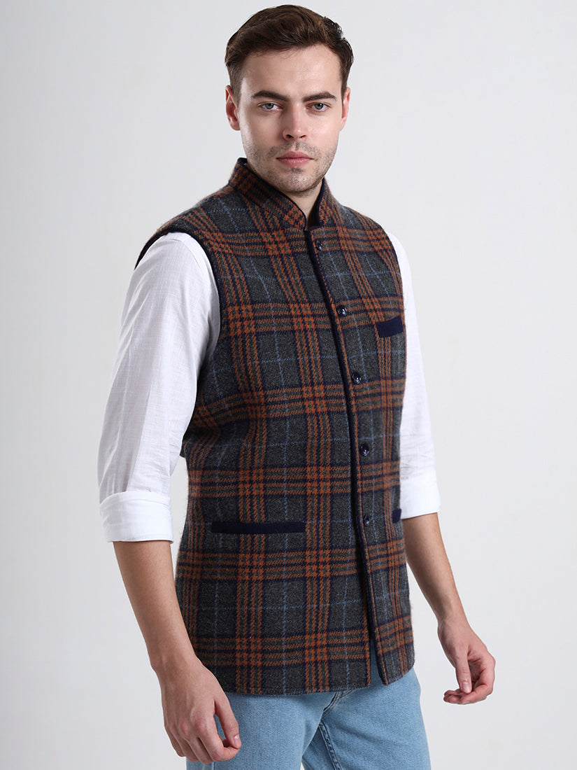 Lochmere Tartan Lambswool Waistcoat