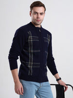 Midnight Tartan Zip Cardigan