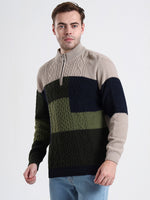 Highland Mosaic Quarter-Zip Sweater