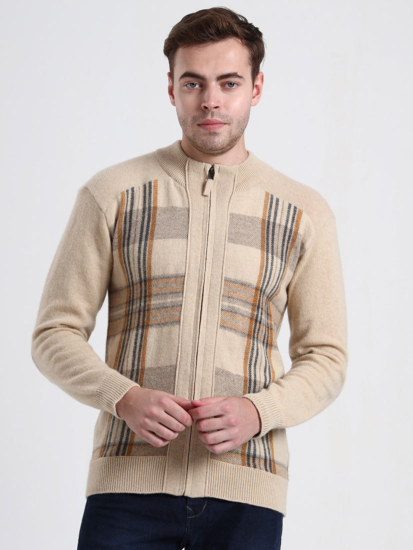Winter Ivory Check Cardigan