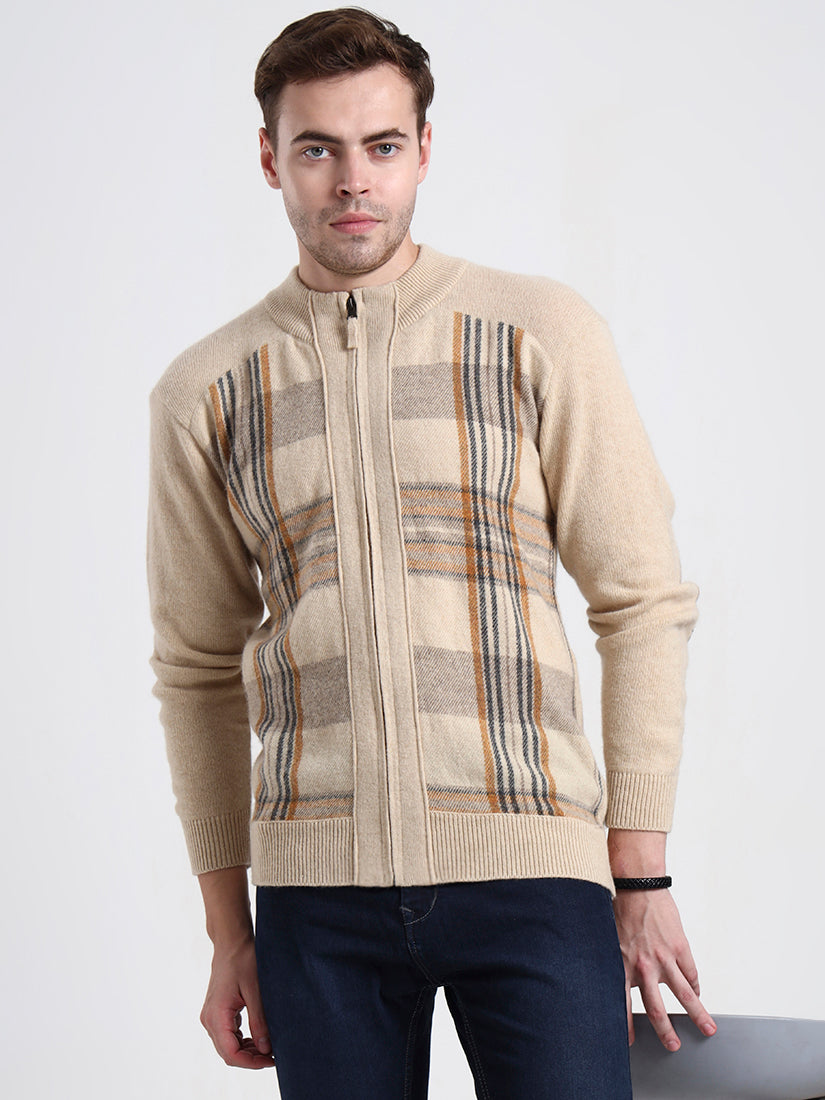 Winter Ivory Check Cardigan