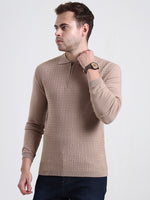 Sandstone Quarter-Zip Knit Polo