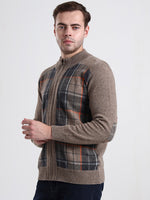 Highland Fawn Check Cardigan