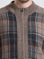 Highland Fawn Check Cardigan