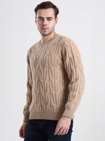 Highland Cable Fawn Sweater