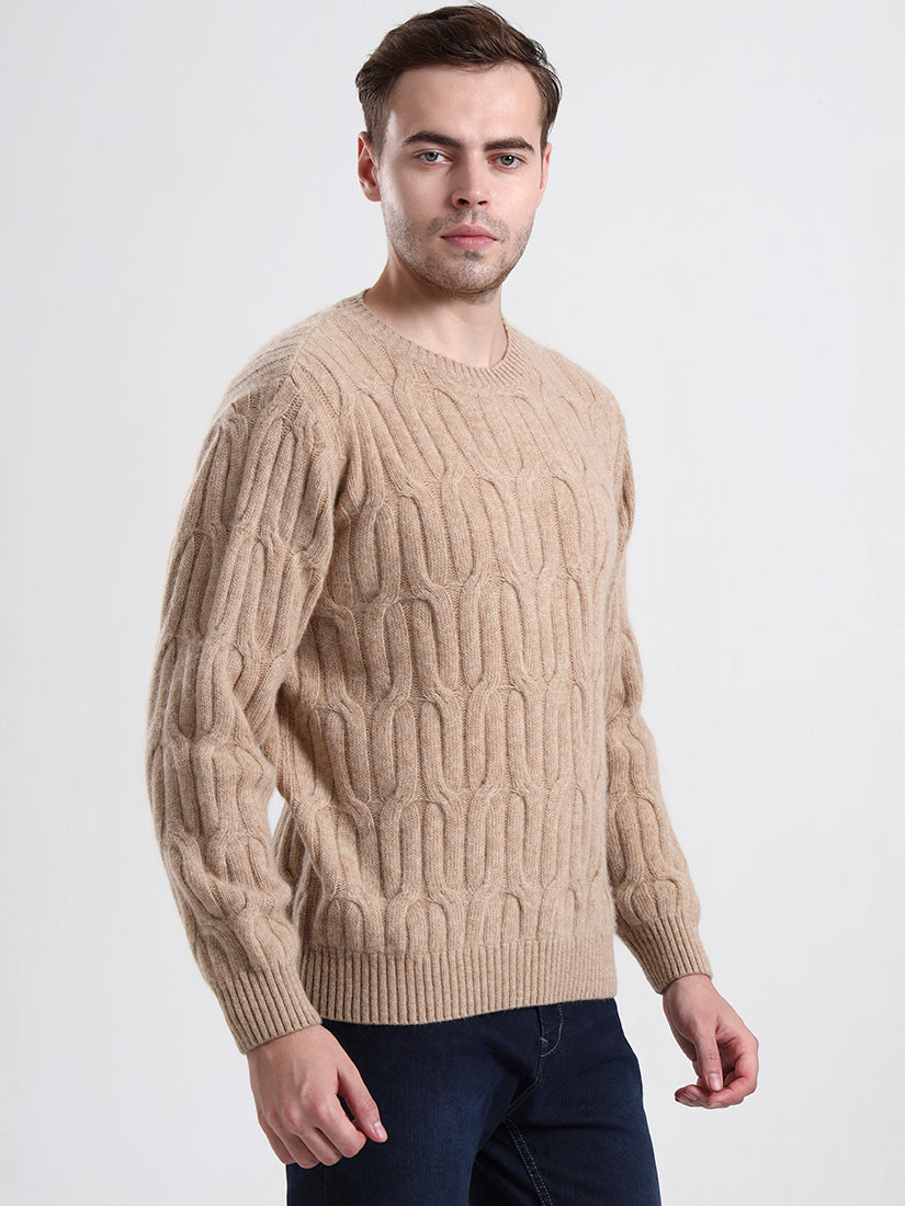 Highland Cable Fawn Sweater