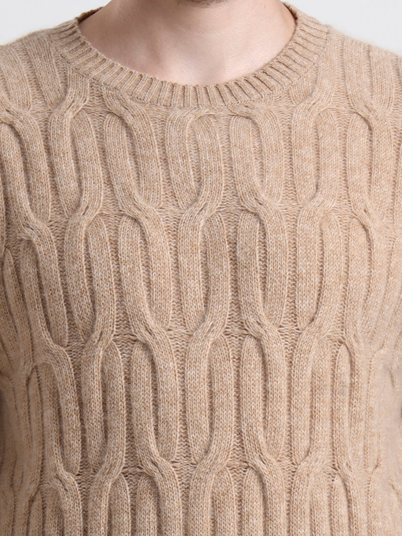 Highland Cable Fawn Sweater