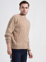 Highland Cable Fawn Sweater