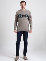Highland Crest Motif Sweater
