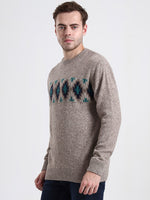 Highland Crest Motif Sweater