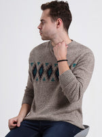 Highland Crest Motif Sweater