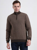 Cedarbrook Striped Lambswool Half-Zip