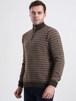 Cedarbrook Striped Lambswool Half-Zip