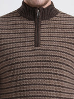 Cedarbrook Striped Lambswool Half-Zip